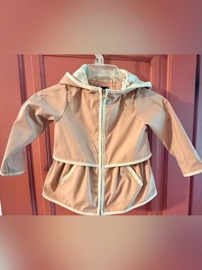 Cynthia Rowley Toddler Girl’s Pink RainCoat Rain Jacket Lined Windbreaker
2T